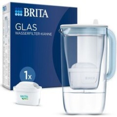 BRITA Glass Vandfilterkande 2.5L Lyseblå